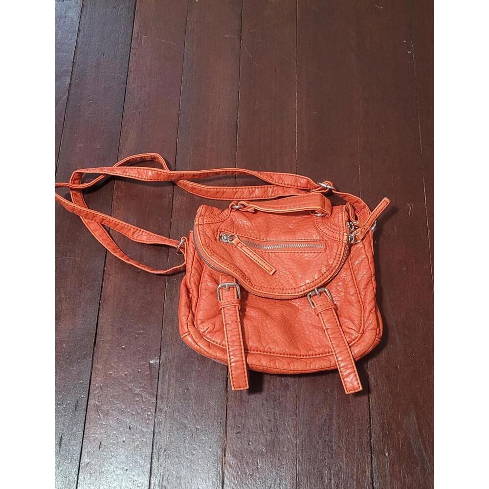 Retro GAL bright orange cargo style faux